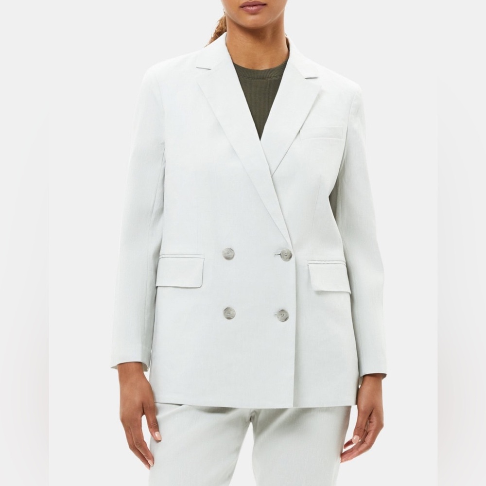 NWT $475 Theory Double-Breasted Liene Jacket Blazer